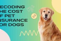 Decoding the Cost of Pet Insurance for Dogs